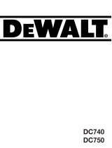 DeWalt DC750 Användarmanual