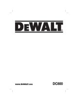 DeWalt DC800 Användarmanual