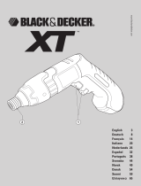 BLACK DECKER XTC60K Bruksanvisning