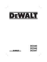 DeWalt DC540 Användarmanual
