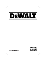 DeWalt D51430 Bruksanvisning