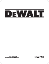 DeWalt DW713 Användarmanual