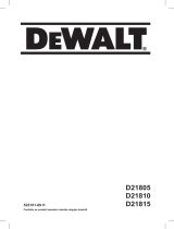 DeWalt D21805 Användarmanual