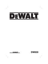 DeWalt DW630 T 2 Bruksanvisning