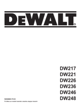 DeWalt DW221 Användarmanual