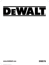 DeWalt DW876 Användarmanual