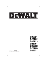 DeWalt D25723K Användarmanual