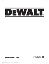 DeWalt D25980 Användarmanual