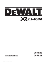 DeWalt DCR020 Användarmanual