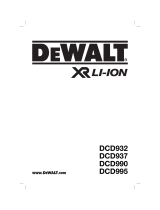 DeWalt DCD937 Användarmanual