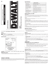 DeWalt DW0851 Användarmanual