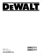 DeWalt DWS771 Användarmanual