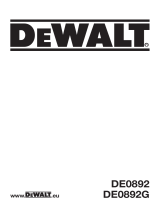 DeWalt DE0892G Användarmanual