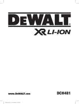 DeWalt DCH481 Användarmanual