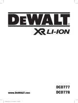 DeWalt DCD777P1 Bruksanvisning