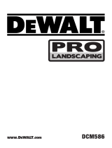 DeWalt Pro Landscaping DCM586 Användarmanual