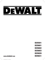 DeWalt D25820K Användarmanual