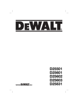 DeWalt D25603K Användarmanual