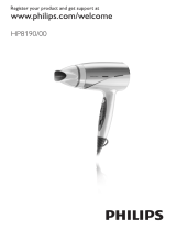 Philips HP8190/00 Användarmanual