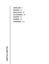 Philips HQ7762/16 Användarmanual