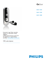 Philips SA011108S/02 Användarmanual