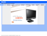 Philips 240BW8EB/00 Användarmanual