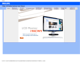 Philips 190CW9FB/00 Användarmanual