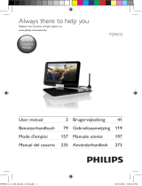 Philips PD9015/12 Användarmanual