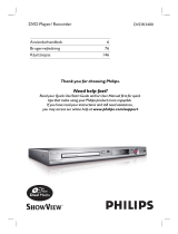 Philips DVDR3400/58 Användarmanual