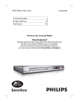 Philips DVDR3380/58 Användarmanual