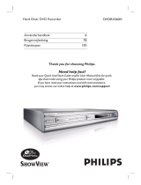 Philips DVDR3360H/58 Användarmanual
