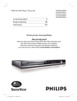 Philips DVDR3450H/58 Användarmanual