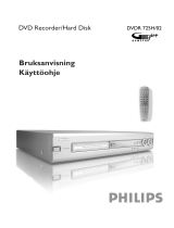 Philips DVDR725H/00 Användarmanual