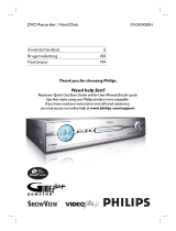 Philips DVDR9000H/10 Användarmanual