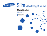 Samsung HM3100 Användarmanual