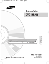 Samsung DVD-HR725 Bruksanvisning
