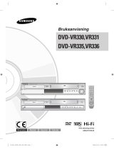 Samsung DVD-VR330 Bruksanvisning