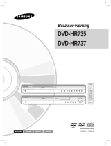 Samsung DVD-HR735 Bruksanvisning