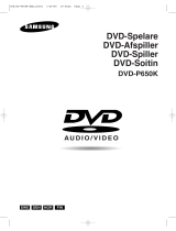 Samsung DVD-P650K Bruksanvisning