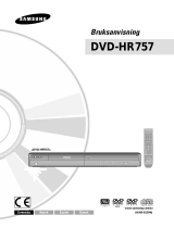 Samsung DVD-HR757 Bruksanvisning