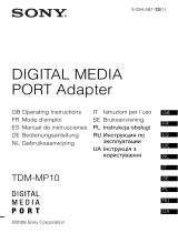 Sony TDM-MP10 Användarmanual