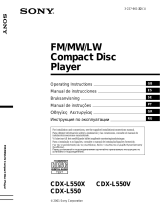 Sony CDX-L550 Bruksanvisning