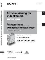 Sony DCR-PC109E Bruksanvisning