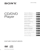 Sony DVP-SR370 B Lecteur DVD Användarmanual