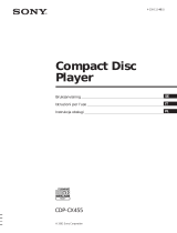 Sony CDP-CX455 Bruksanvisning