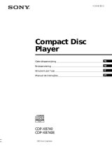 Sony CDP-XB740 Bruksanvisning