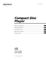 Sony CDP-CA8ES Bruksanvisning