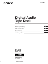 Sony DTC-ZE700 Bruksanvisning