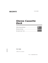 Sony TC-TX5 Bruksanvisning