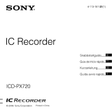 Sony ICD-PX720 Bruksanvisning